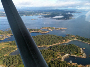 View from Air: San Juan Islands