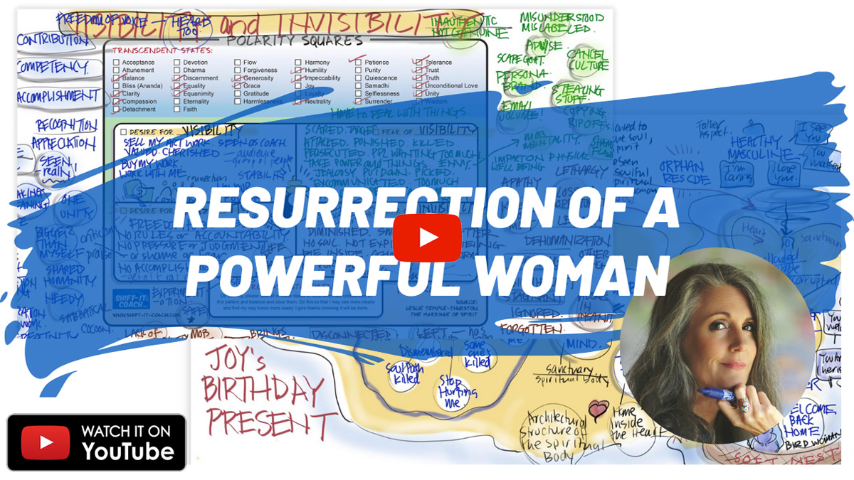 resurrection of a powerful woman session maps and photo of Christina Merkley