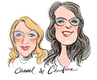 Sketch and signatures of Chanel Monk and Christina Merkley