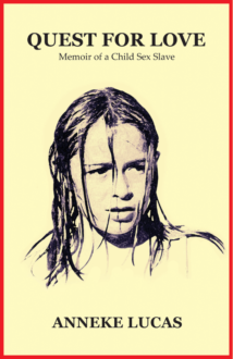 quest for love book cover by anneke lucas, photo of bedraggled young girl